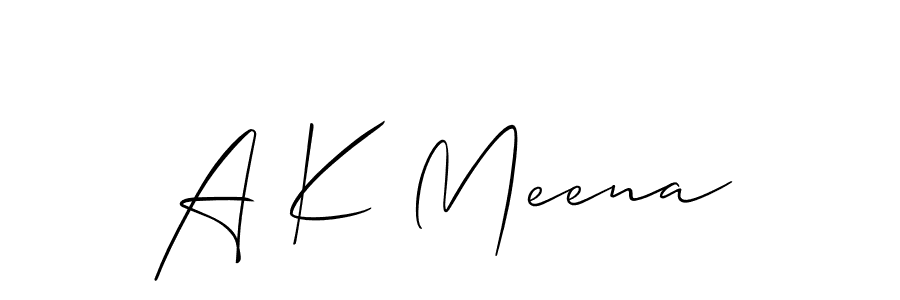 Best and Professional Signature Style for A K Meena. Allison_Script Best Signature Style Collection. A K Meena signature style 2 images and pictures png