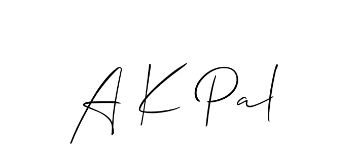 You can use this online signature creator to create a handwritten signature for the name A K Pal. This is the best online autograph maker. A K Pal signature style 2 images and pictures png