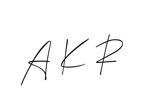 Best and Professional Signature Style for A K R. Allison_Script Best Signature Style Collection. A K R signature style 2 images and pictures png