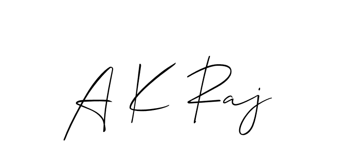 if you are searching for the best signature style for your name A K Raj. so please give up your signature search. here we have designed multiple signature styles  using Allison_Script. A K Raj signature style 2 images and pictures png