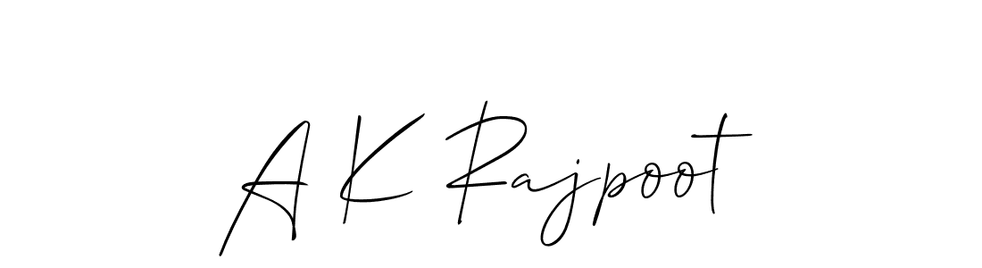 Make a short A K Rajpoot signature style. Manage your documents anywhere anytime using Allison_Script. Create and add eSignatures, submit forms, share and send files easily. A K Rajpoot signature style 2 images and pictures png