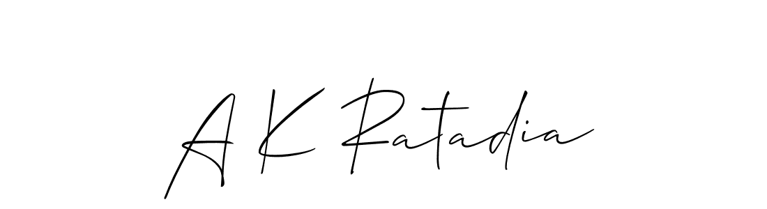 Once you've used our free online signature maker to create your best signature Allison_Script style, it's time to enjoy all of the benefits that A K Ratadia name signing documents. A K Ratadia signature style 2 images and pictures png