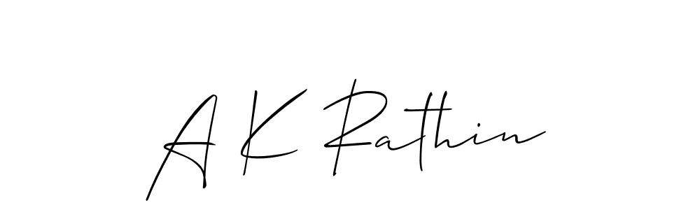 You should practise on your own different ways (Allison_Script) to write your name (A K Rathin) in signature. don't let someone else do it for you. A K Rathin signature style 2 images and pictures png