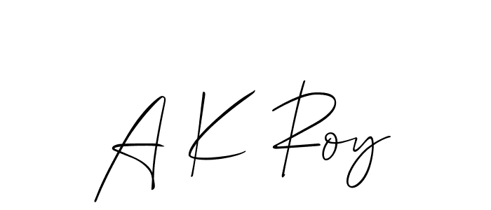 Make a beautiful signature design for name A K Roy. Use this online signature maker to create a handwritten signature for free. A K Roy signature style 2 images and pictures png