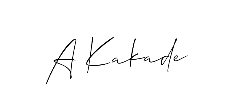 You can use this online signature creator to create a handwritten signature for the name A Kakade. This is the best online autograph maker. A Kakade signature style 2 images and pictures png