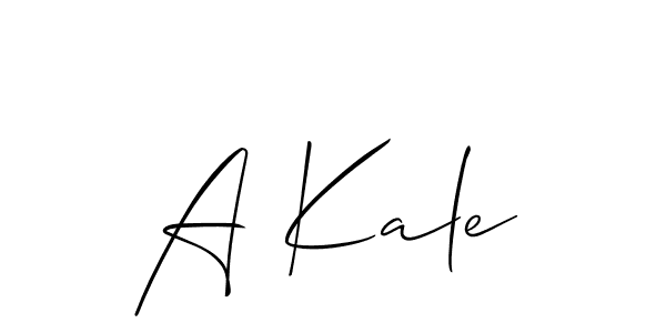 Best and Professional Signature Style for A Kale. Allison_Script Best Signature Style Collection. A Kale signature style 2 images and pictures png