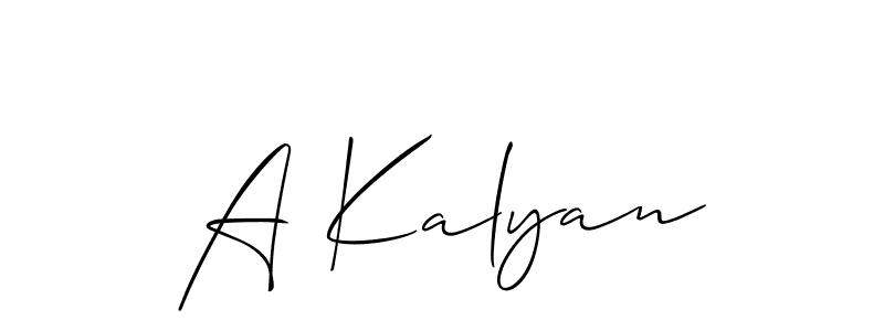 Make a short A Kalyan signature style. Manage your documents anywhere anytime using Allison_Script. Create and add eSignatures, submit forms, share and send files easily. A Kalyan signature style 2 images and pictures png