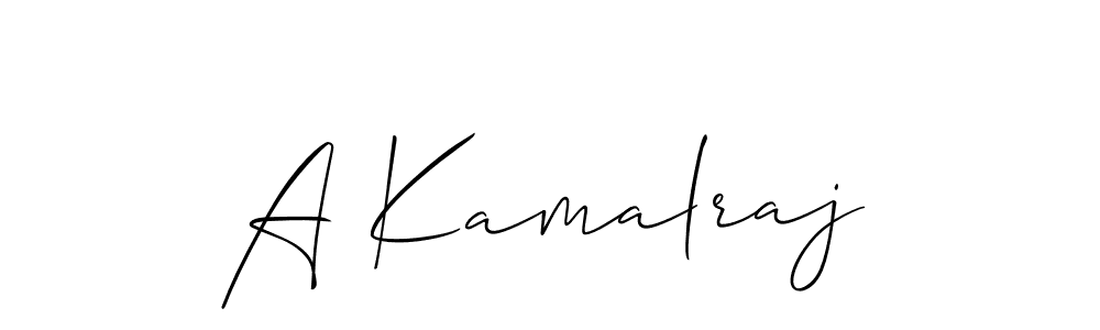 Use a signature maker to create a handwritten signature online. With this signature software, you can design (Allison_Script) your own signature for name A Kamalraj. A Kamalraj signature style 2 images and pictures png