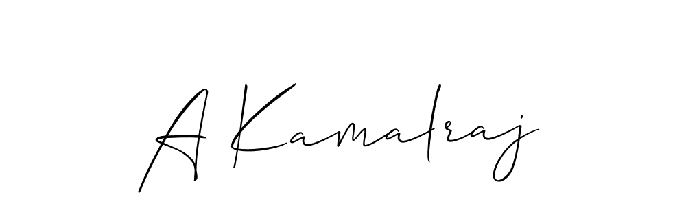 How to Draw A Kamalraj signature style? Allison_Script is a latest design signature styles for name A Kamalraj. A Kamalraj signature style 2 images and pictures png