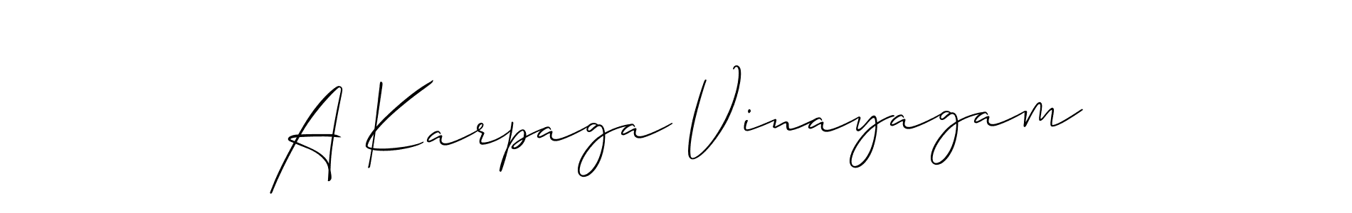 Make a beautiful signature design for name A Karpaga Vinayagam. Use this online signature maker to create a handwritten signature for free. A Karpaga Vinayagam signature style 2 images and pictures png