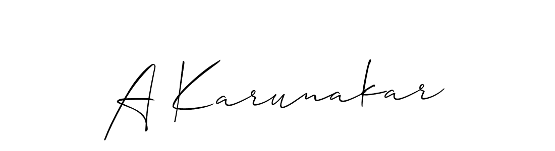 This is the best signature style for the A Karunakar name. Also you like these signature font (Allison_Script). Mix name signature. A Karunakar signature style 2 images and pictures png