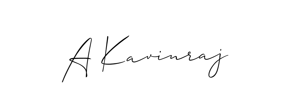 How to make A Kavinraj name signature. Use Allison_Script style for creating short signs online. This is the latest handwritten sign. A Kavinraj signature style 2 images and pictures png