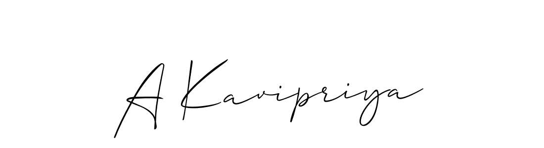 It looks lik you need a new signature style for name A Kavipriya. Design unique handwritten (Allison_Script) signature with our free signature maker in just a few clicks. A Kavipriya signature style 2 images and pictures png