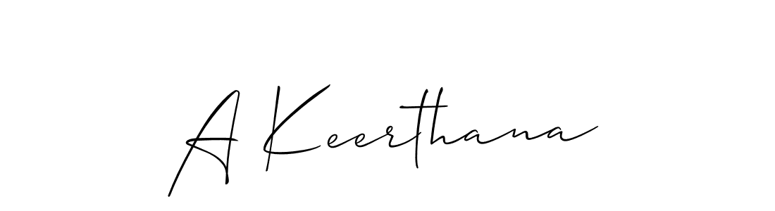 How to Draw A Keerthana signature style? Allison_Script is a latest design signature styles for name A Keerthana. A Keerthana signature style 2 images and pictures png