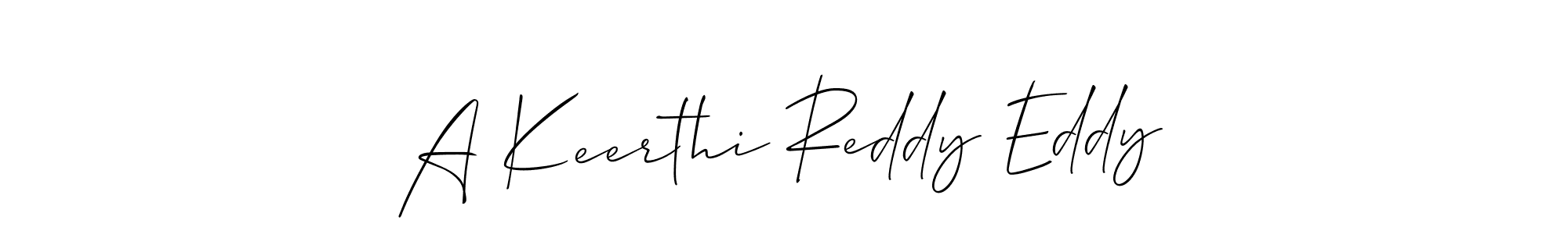 A Keerthi Reddy Eddy stylish signature style. Best Handwritten Sign (Allison_Script) for my name. Handwritten Signature Collection Ideas for my name A Keerthi Reddy Eddy. A Keerthi Reddy Eddy signature style 2 images and pictures png