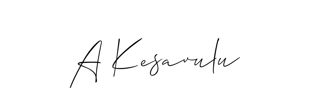 Make a beautiful signature design for name A Kesavulu. Use this online signature maker to create a handwritten signature for free. A Kesavulu signature style 2 images and pictures png