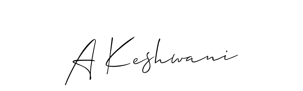 if you are searching for the best signature style for your name A Keshwani. so please give up your signature search. here we have designed multiple signature styles  using Allison_Script. A Keshwani signature style 2 images and pictures png