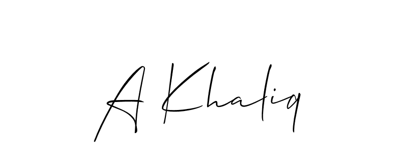 Once you've used our free online signature maker to create your best signature Allison_Script style, it's time to enjoy all of the benefits that A Khaliq name signing documents. A Khaliq signature style 2 images and pictures png