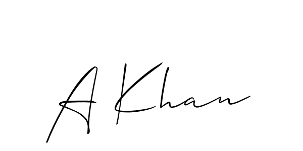 Once you've used our free online signature maker to create your best signature Allison_Script style, it's time to enjoy all of the benefits that A Khan name signing documents. A Khan signature style 2 images and pictures png