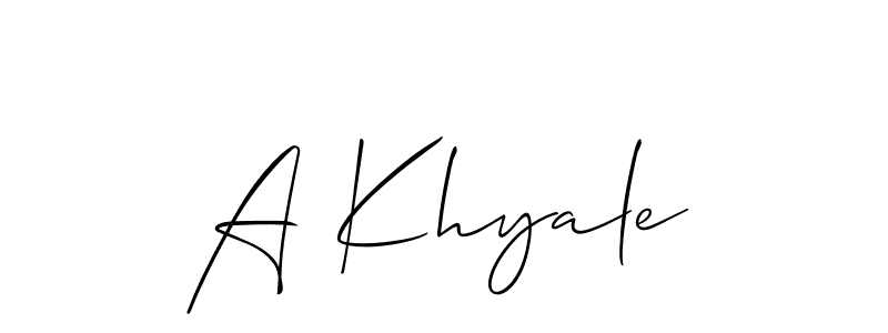 It looks lik you need a new signature style for name A Khyale. Design unique handwritten (Allison_Script) signature with our free signature maker in just a few clicks. A Khyale signature style 2 images and pictures png