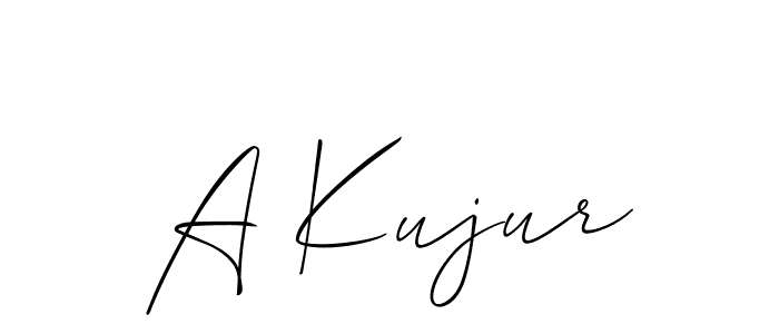 Best and Professional Signature Style for A Kujur. Allison_Script Best Signature Style Collection. A Kujur signature style 2 images and pictures png