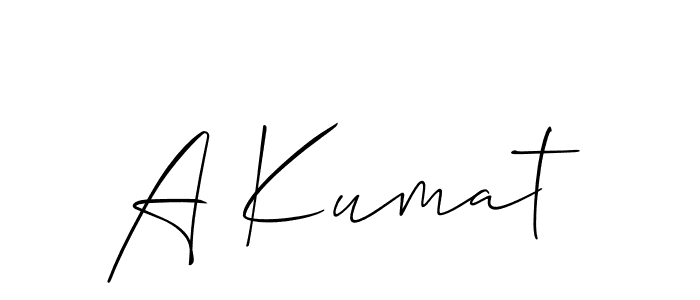 You can use this online signature creator to create a handwritten signature for the name A Kumat. This is the best online autograph maker. A Kumat signature style 2 images and pictures png