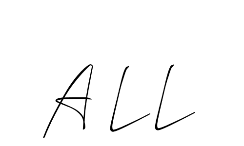 You can use this online signature creator to create a handwritten signature for the name A L L. This is the best online autograph maker. A L L signature style 2 images and pictures png