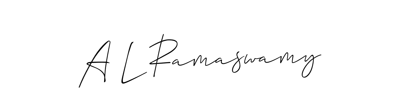 Check out images of Autograph of A L Ramaswamy name. Actor A L Ramaswamy Signature Style. Allison_Script is a professional sign style online. A L Ramaswamy signature style 2 images and pictures png