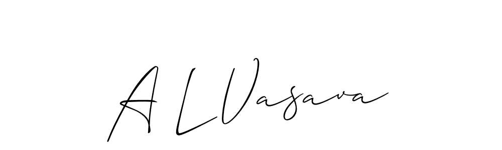 Make a beautiful signature design for name A L Vasava. Use this online signature maker to create a handwritten signature for free. A L Vasava signature style 2 images and pictures png