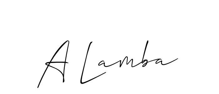 It looks lik you need a new signature style for name A Lamba. Design unique handwritten (Allison_Script) signature with our free signature maker in just a few clicks. A Lamba signature style 2 images and pictures png