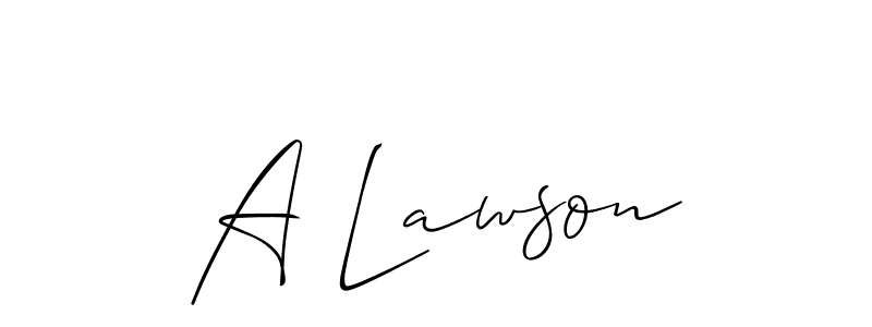 Once you've used our free online signature maker to create your best signature Allison_Script style, it's time to enjoy all of the benefits that A Lawson name signing documents. A Lawson signature style 2 images and pictures png