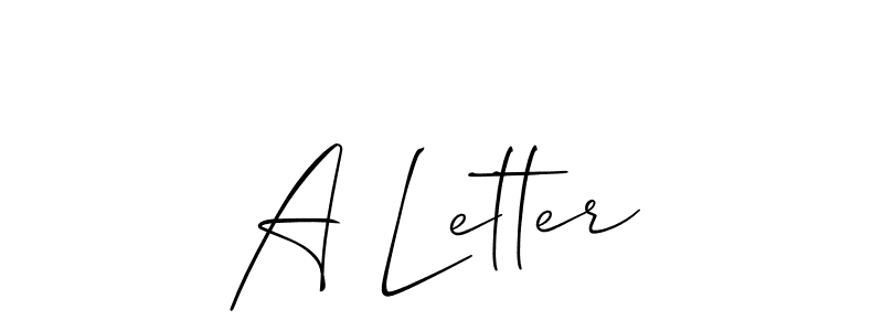 Once you've used our free online signature maker to create your best signature Allison_Script style, it's time to enjoy all of the benefits that A Letter name signing documents. A Letter signature style 2 images and pictures png