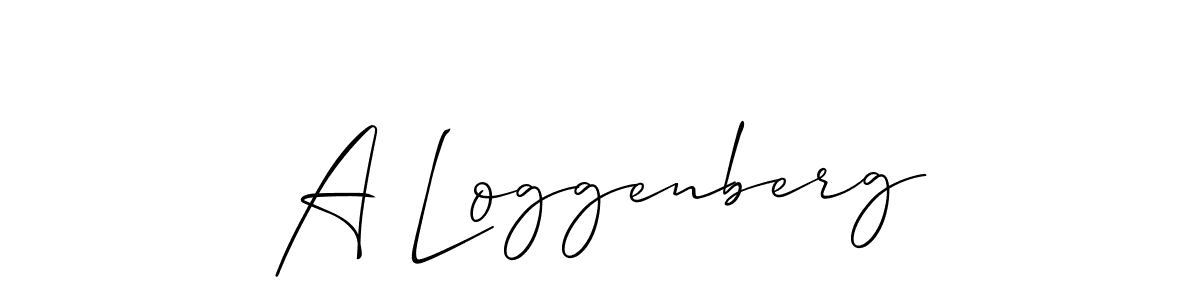 A Loggenberg stylish signature style. Best Handwritten Sign (Allison_Script) for my name. Handwritten Signature Collection Ideas for my name A Loggenberg. A Loggenberg signature style 2 images and pictures png