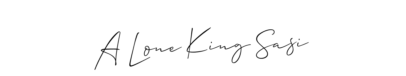 See photos of A Lone King Sasi official signature by Spectra . Check more albums & portfolios. Read reviews & check more about Allison_Script font. A Lone King Sasi signature style 2 images and pictures png