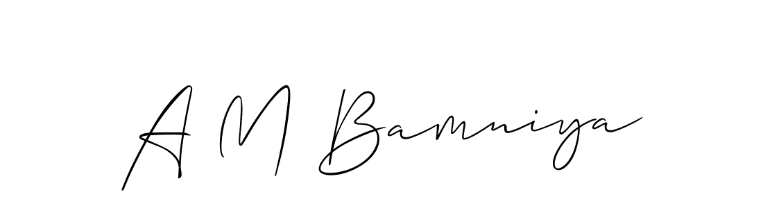 This is the best signature style for the A M Bamniya name. Also you like these signature font (Allison_Script). Mix name signature. A M Bamniya signature style 2 images and pictures png