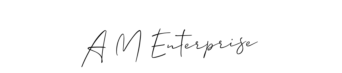 You can use this online signature creator to create a handwritten signature for the name A M Enterprise. This is the best online autograph maker. A M Enterprise signature style 2 images and pictures png