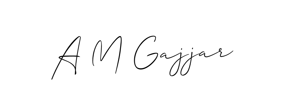 Make a beautiful signature design for name A M Gajjar. Use this online signature maker to create a handwritten signature for free. A M Gajjar signature style 2 images and pictures png