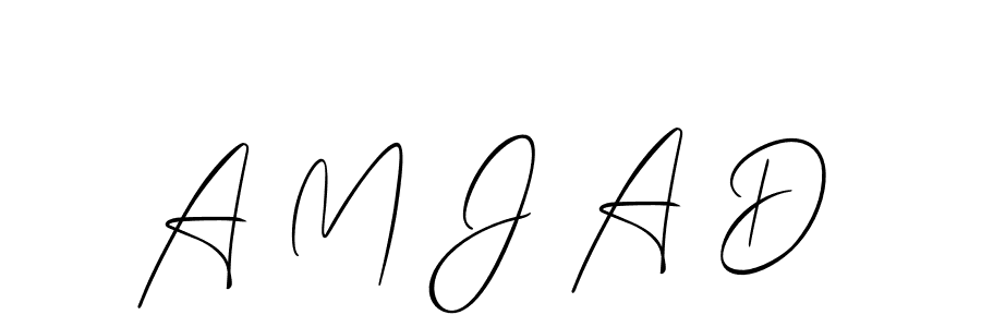 Also we have A M J A D name is the best signature style. Create professional handwritten signature collection using Allison_Script autograph style. A M J A D signature style 2 images and pictures png