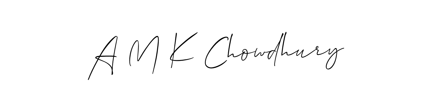 Similarly Allison_Script is the best handwritten signature design. Signature creator online .You can use it as an online autograph creator for name A M K Chowdhury. A M K Chowdhury signature style 2 images and pictures png