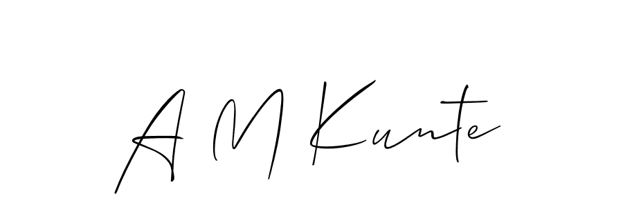 Check out images of Autograph of A M Kunte name. Actor A M Kunte Signature Style. Allison_Script is a professional sign style online. A M Kunte signature style 2 images and pictures png