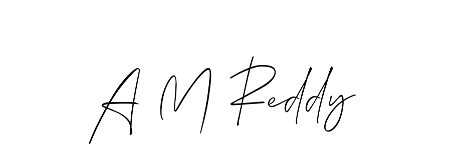 Also we have A M Reddy name is the best signature style. Create professional handwritten signature collection using Allison_Script autograph style. A M Reddy signature style 2 images and pictures png