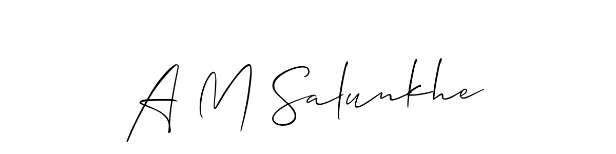 Best and Professional Signature Style for A M Salunkhe. Allison_Script Best Signature Style Collection. A M Salunkhe signature style 2 images and pictures png