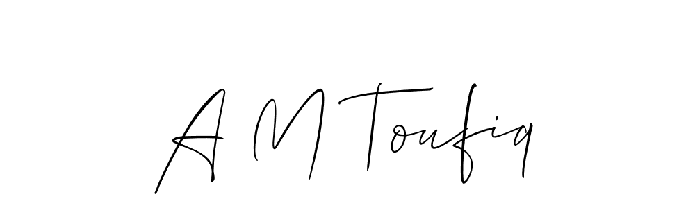 Best and Professional Signature Style for A M Toufiq. Allison_Script Best Signature Style Collection. A M Toufiq signature style 2 images and pictures png