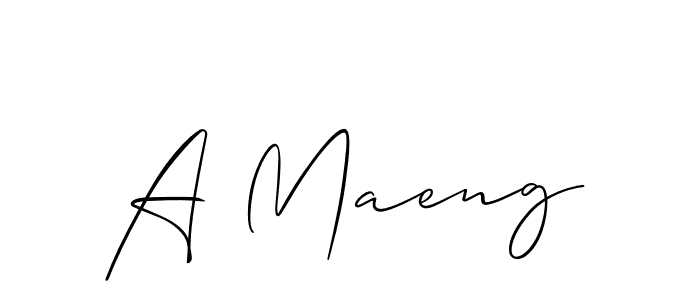 Use a signature maker to create a handwritten signature online. With this signature software, you can design (Allison_Script) your own signature for name A Maeng. A Maeng signature style 2 images and pictures png