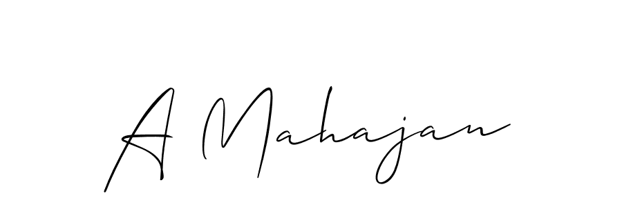 Best and Professional Signature Style for A Mahajan. Allison_Script Best Signature Style Collection. A Mahajan signature style 2 images and pictures png