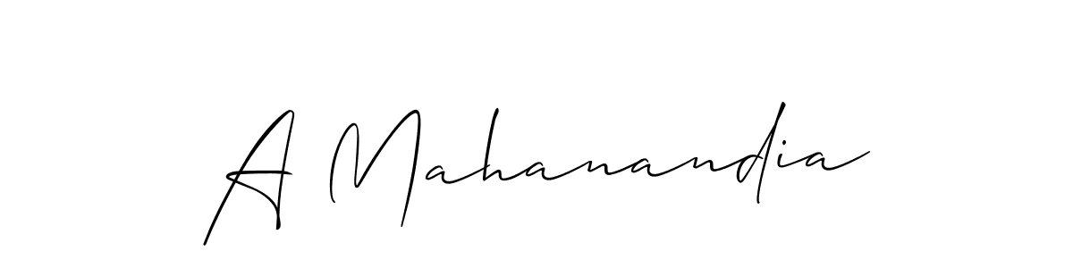 Allison_Script is a professional signature style that is perfect for those who want to add a touch of class to their signature. It is also a great choice for those who want to make their signature more unique. Get A Mahanandia name to fancy signature for free. A Mahanandia signature style 2 images and pictures png