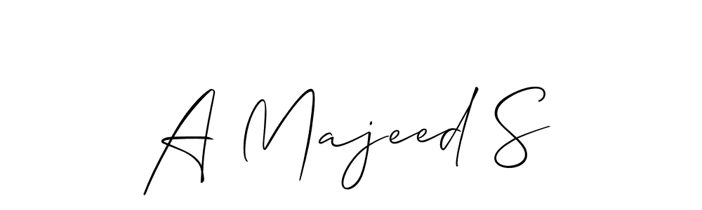 Use a signature maker to create a handwritten signature online. With this signature software, you can design (Allison_Script) your own signature for name A Majeed S. A Majeed S signature style 2 images and pictures png