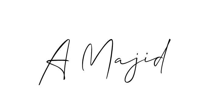 The best way (Allison_Script) to make a short signature is to pick only two or three words in your name. The name A Majid include a total of six letters. For converting this name. A Majid signature style 2 images and pictures png