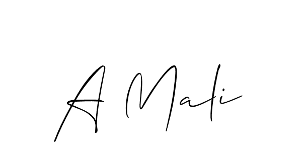 How to Draw A Mali signature style? Allison_Script is a latest design signature styles for name A Mali. A Mali signature style 2 images and pictures png