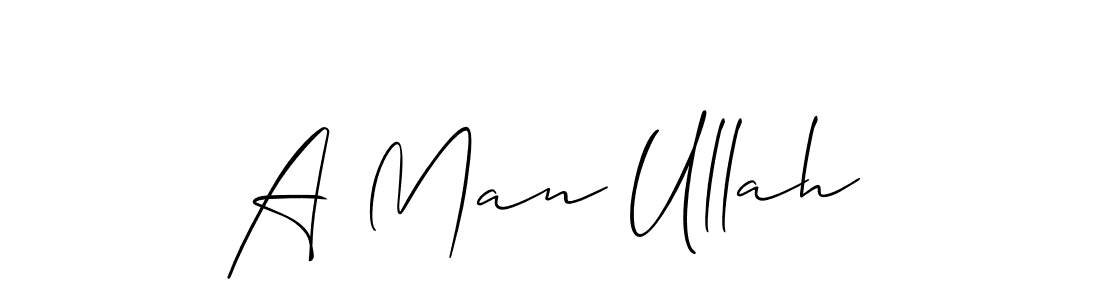 Best and Professional Signature Style for A Man Ullah. Allison_Script Best Signature Style Collection. A Man Ullah signature style 2 images and pictures png